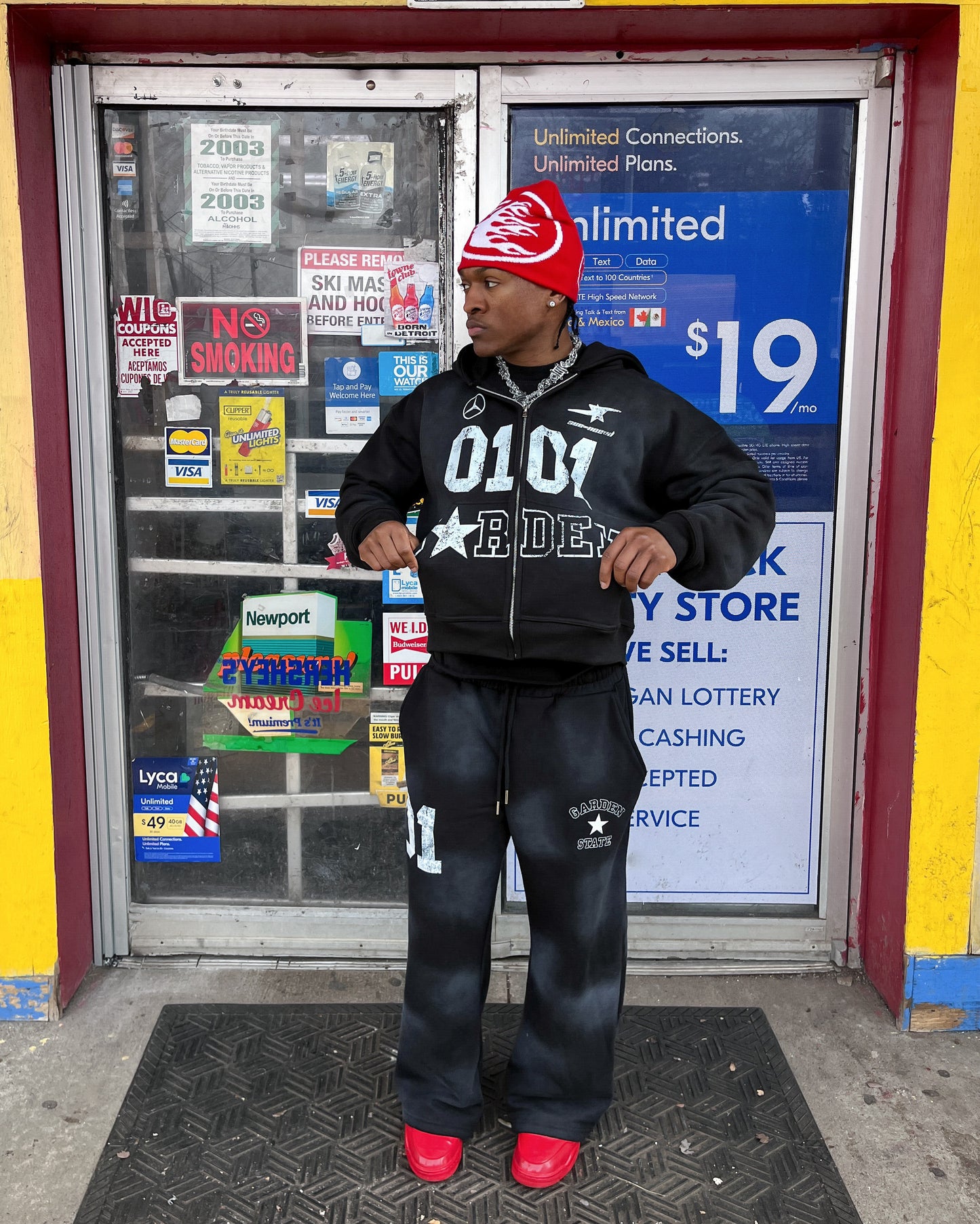 V2 Blackberry Zip Hoodie