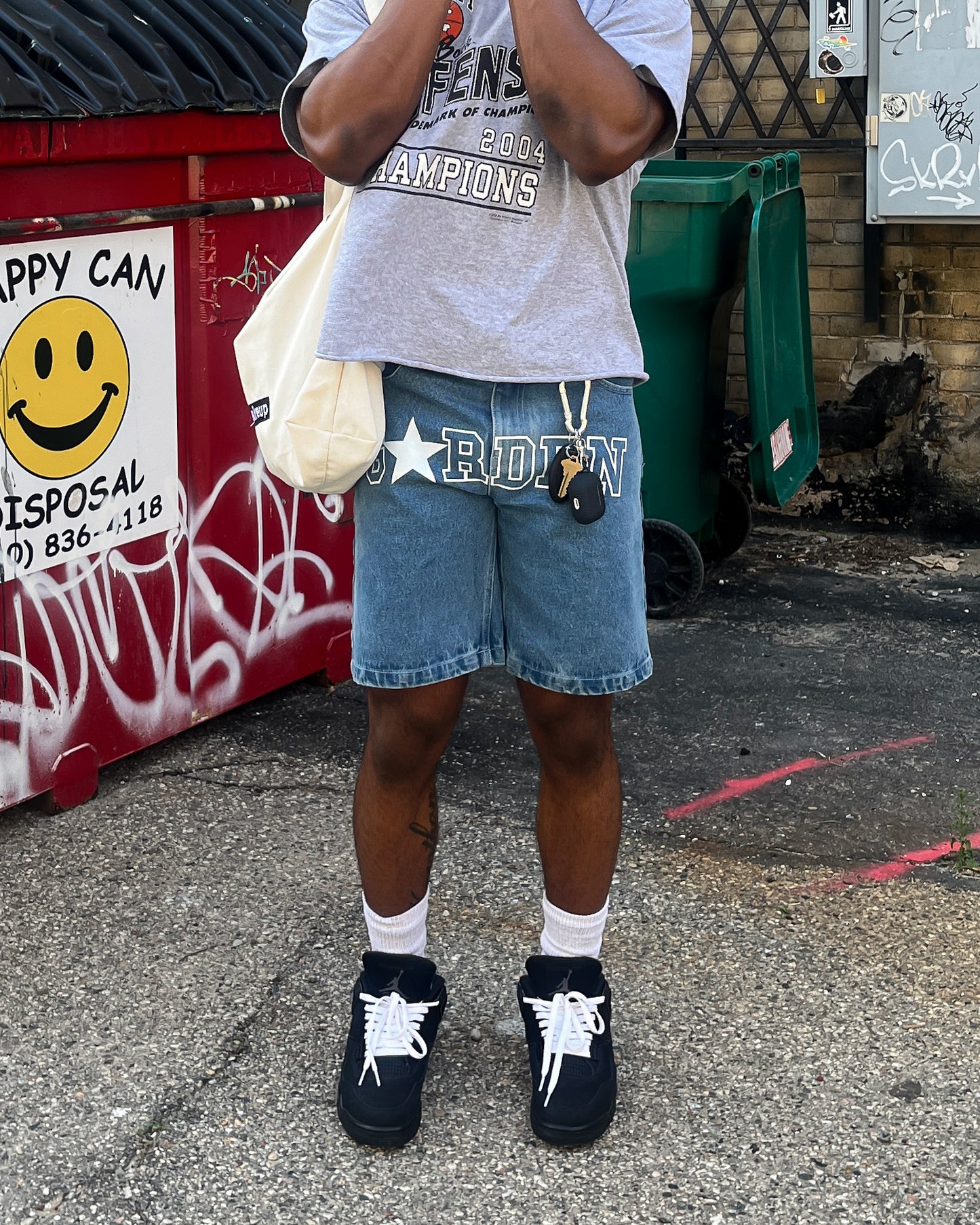 “GARDEN” Denim Shorts